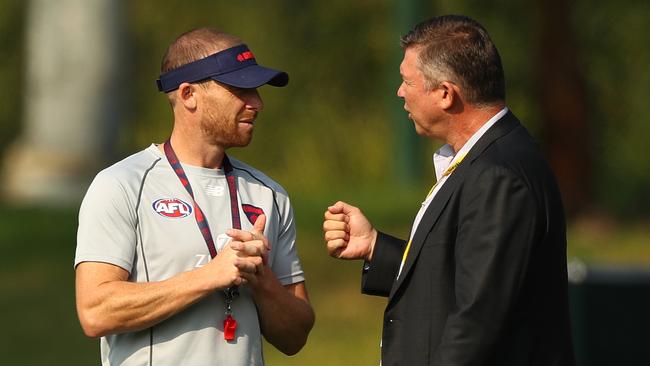 Simon Goodwin and Gary Pert will speak to SEN this morning. Picture: Robert Cianflone/Getty Images