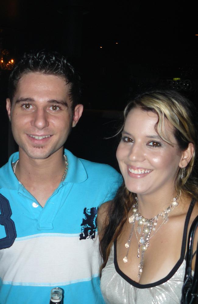 Adam Topaloglu and Emma Camilleri enjoy the Rolling Rock nightclub in February 2008. Picture: Lisa Kither