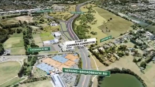 Artist Impression for the Coomera Connector at Nerang.