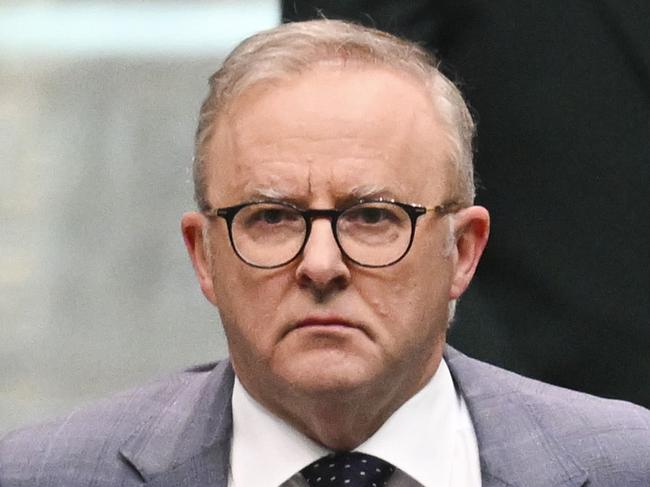 CANBERRA, AUSTRALIA  - NewsWire Photos - November 26, 2024: Prime Minister Anthony Albanese during Question Time at Parliament House in Canberra. Picture: NewsWire / Martin Ollman