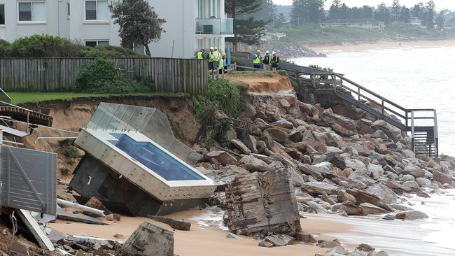 The 2016 storm caused massive erosion damage at Collaroy Beach. Picture: Adam Ward