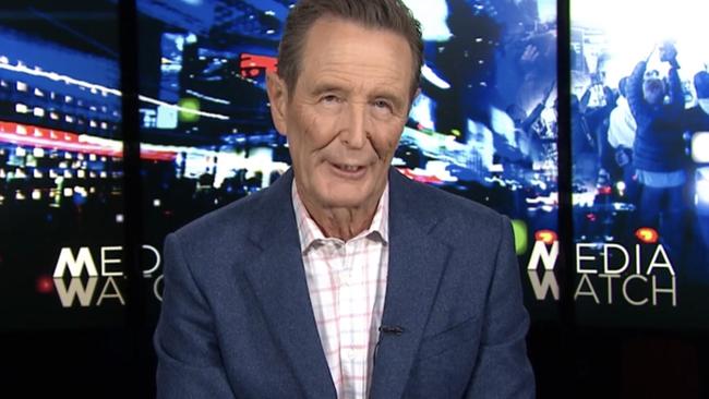 ABC Media Watch host Paul Barry slammed attempts to label Sky News host Peta Credlin’s editorial on the length of the Uluru Statement as ‘false information’ on Facebook. Picture: supplied