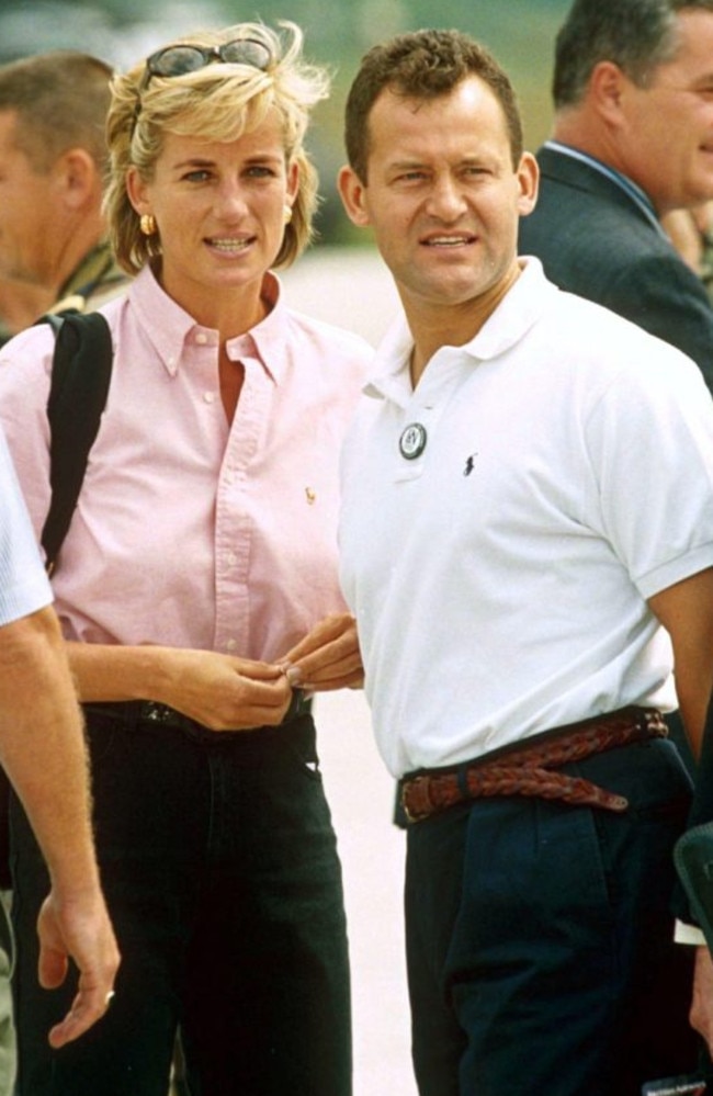 Princess Diana and her former butler, Paul Burrell.