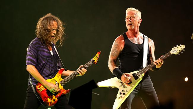 Metallica will be stadium slayers in Australia next year. Picture: Theo Wargo/Getty Images.