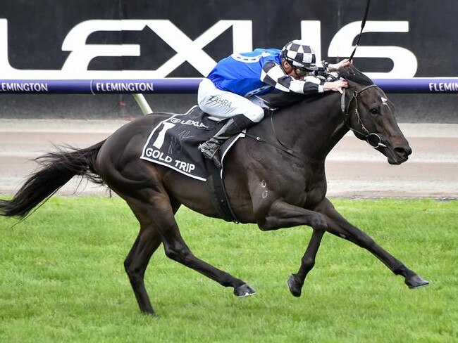 Gold Trip wins the 2022 Melbourne Cup at Flemington. Picture: Reg Ryan-Racing Photos