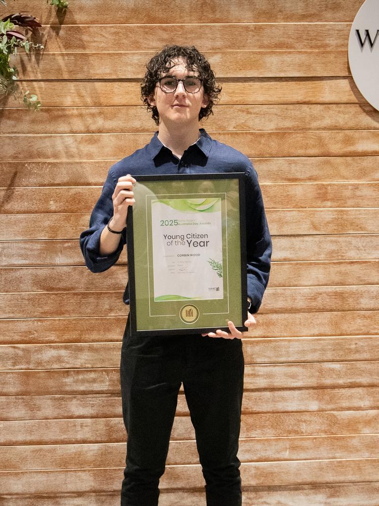 2025 Isaac Region Young Citizen of the Year Corbin Wood. Photo: Robin Neyland