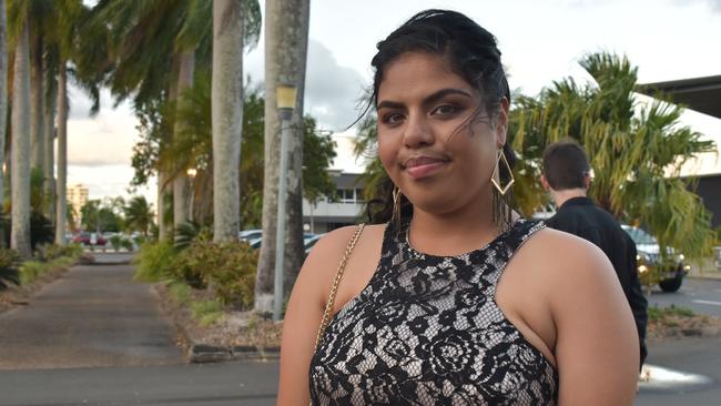 Shantaine Anson at the Sarina State High School formal at the MECC, Mackay, on Thursday November 19. Picture: Zizi Averill