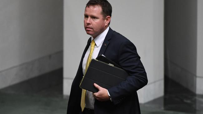 Former Nationals member for Mallee Andrew Broad (pictured during Question Time in the House of Representatives at Parliament House in Canberra) is running for the Fraser Coast council. (AAP Image/Mick Tsikas) NO ARCHIVING