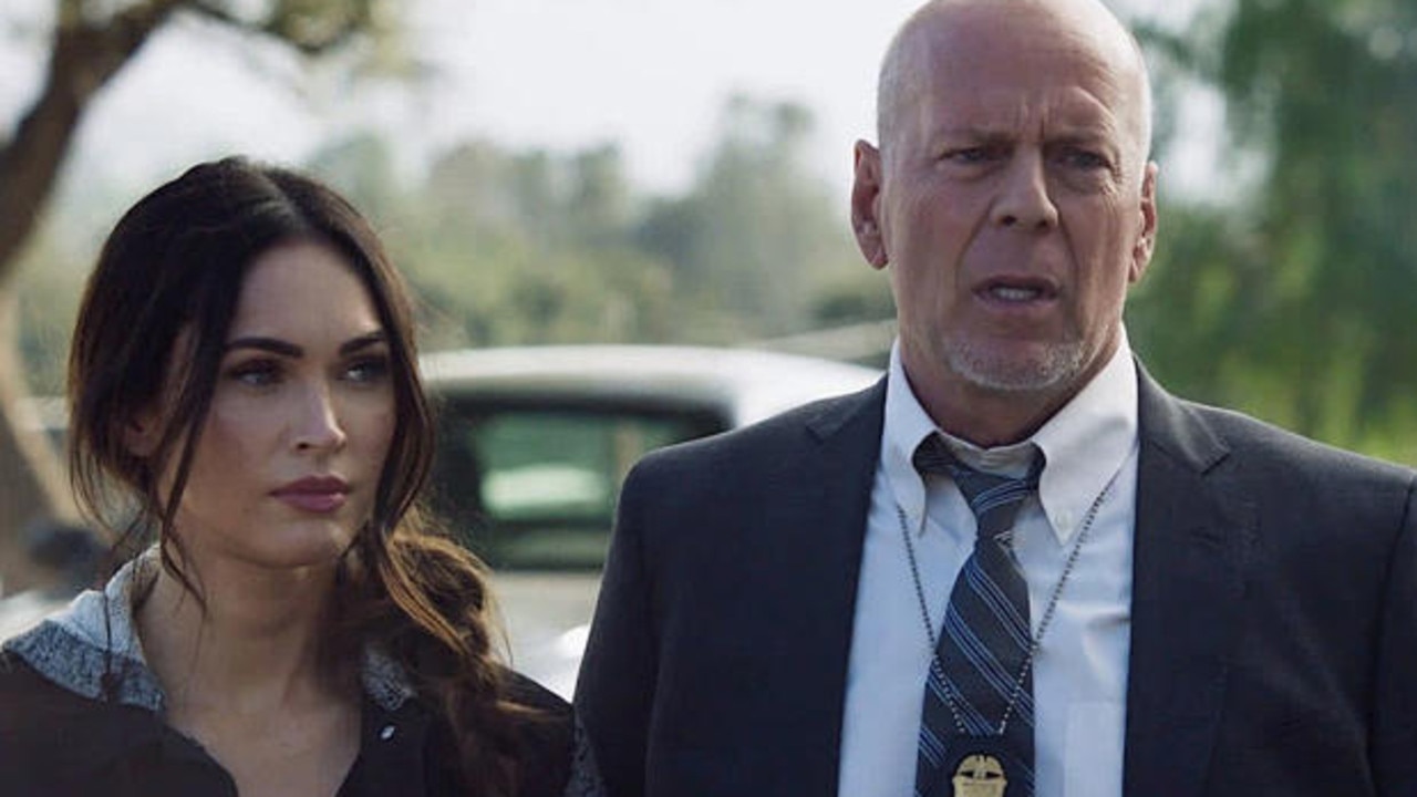 Willis alongside Megan Fox in one of his last ever om-screen appearances. Picture: Supplied.