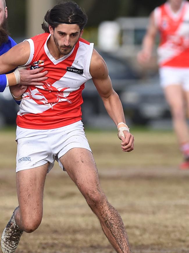 Sorrento defender James Brigden. Picture: Chris Eastman