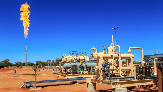 Central Petroleum's gas plant at the Brewer Estate near Alice Springs. Picture: File