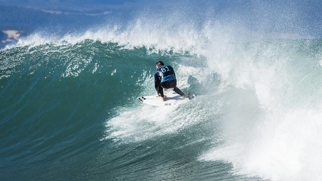 Joel Parkinson’s last appearance as a World Tour competitor at Jeffreys Bay. Photo: WSL/Kelly Cestari