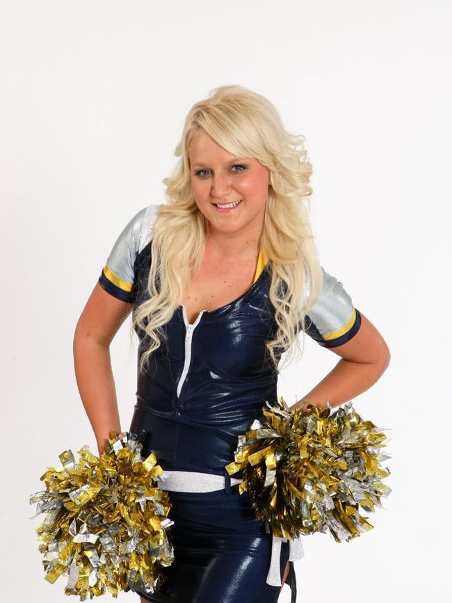 North Queensland Cowboys Spirit cheerleader Angela Seaton, 20, Townsville.