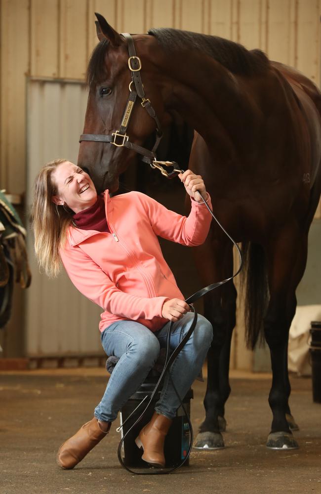 Caitlin Jones will ride So We Are for Phillip Stokes in the Group 1 Australasian Oaks on Saturday. Picture: Tait Schmaal