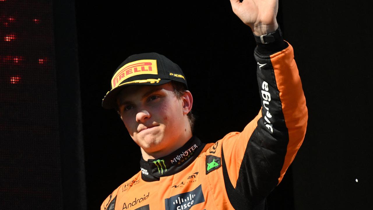 Australian driver Oscar Piastri started on pole – but dropped back to third. Picture: AFP