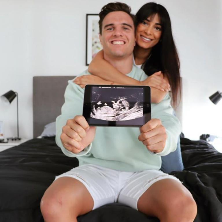 Brisbane Broncos star Brodie Croft and partner Safina Bux