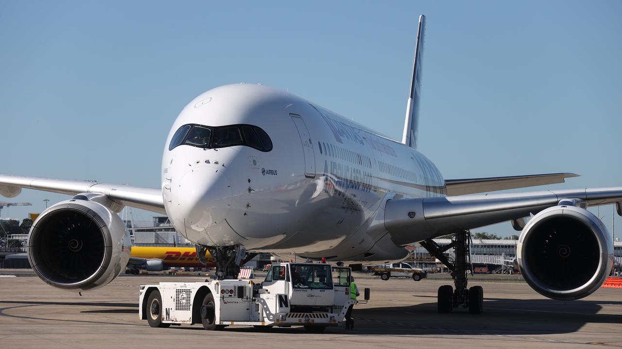 An Airbus A350-1000 flight test aircraft while in Sydney in 2022. James D. Morgan/Getty Images for Airbus/Qantas.