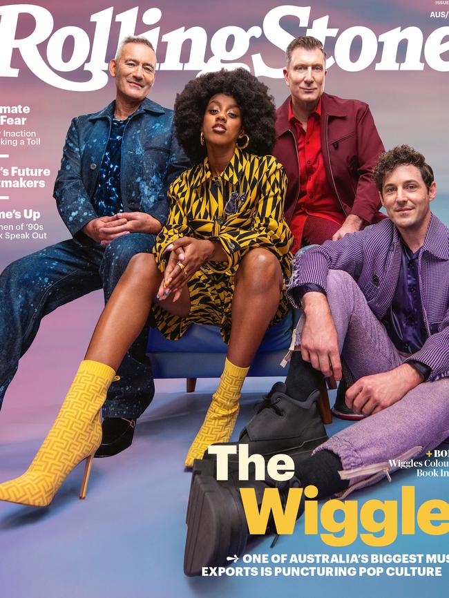 The Wiggles grace the cover of september's Rolling Stone mag. Picture: Giulia Giannini McGauran / Rolling Stone AU/NZ