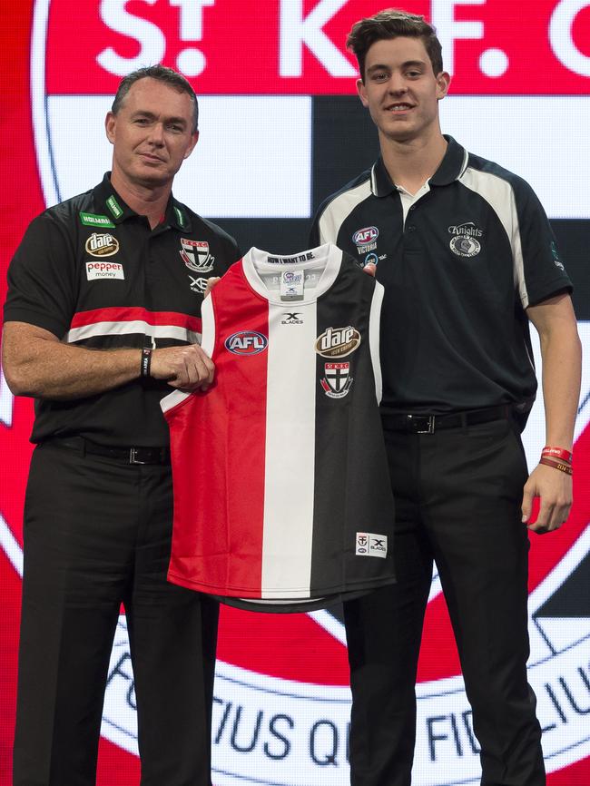 Alan Richardson welcomes Nicholas Coffield to St Kilda.