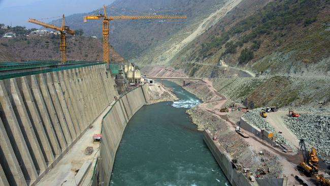 The Neelum-Jhelum Hydropower Project in Pakistan-administered Kashmir’s Neelum Valley in 2017. Picture: AFP