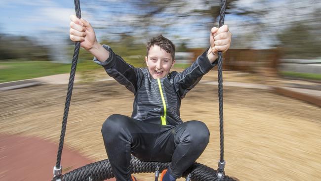 Ethan is thrilled the ecotherapy park has scored funding. Picture: Rob Leeson.