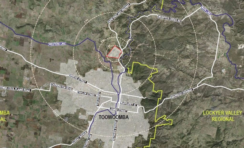 NEW SUBURB: Local developers are planning a 1000-lot suburb north of Toowoomba, which is expected to house up to 5000 people over 15 years. Picture: Contributed