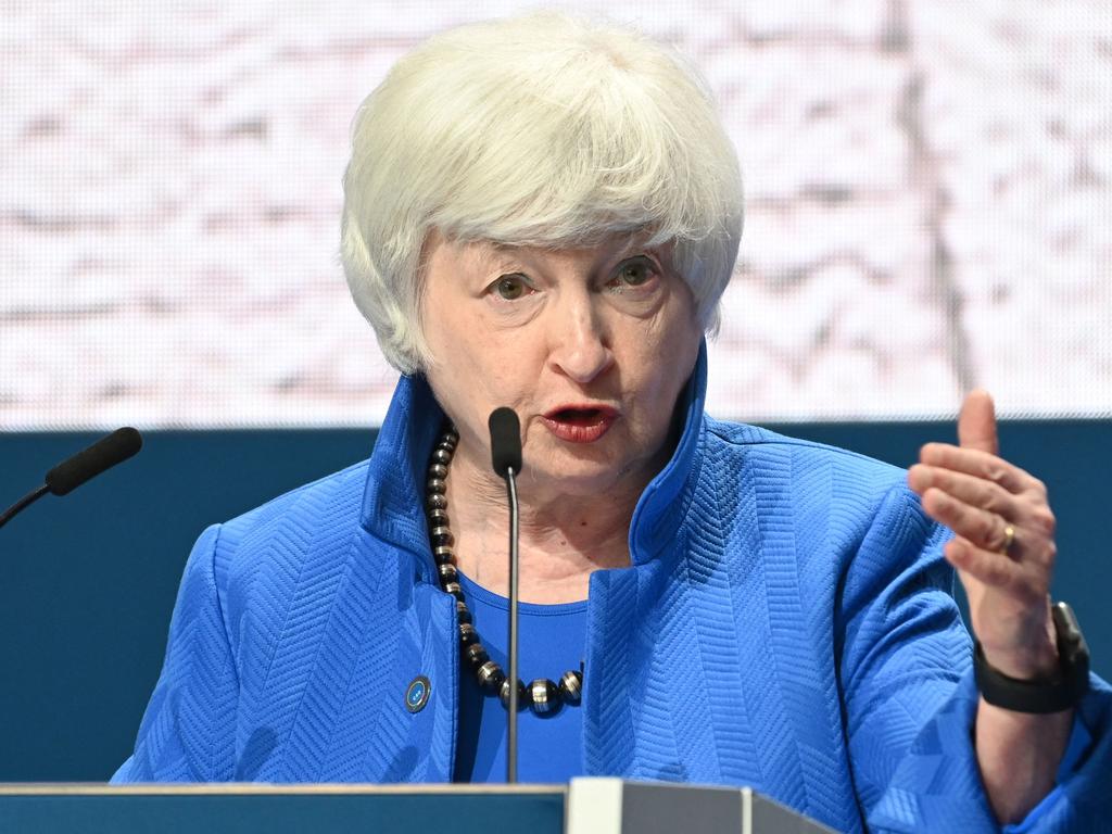 US Treasury Secretary Janet Yellen warned that money was running out, and the US could default on its debt as early as June. Picture: Andreas Solaro / AFP.