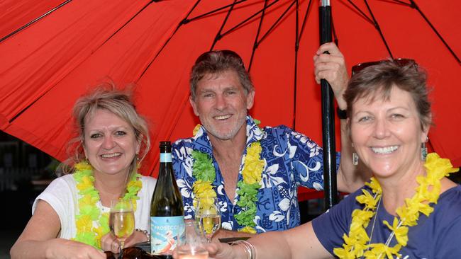 Debbie Hindley with Greg and Cindy Terrace at Capricorn Food and Wine Festival. Photo Allan Reinikka / The Morning Bulletin