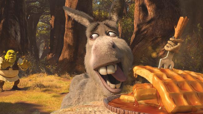 Dreamworks characters ... Donkey from Shrek. Picture: Dreamworks