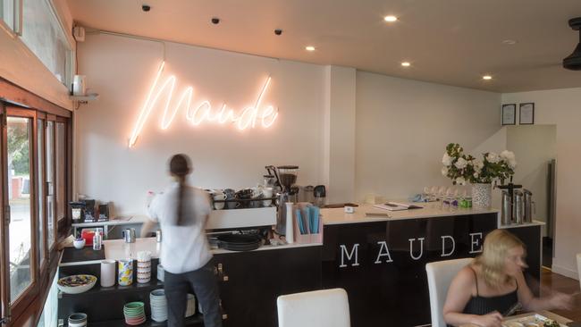 Maude serves coffee from Brisbane’s Wolff Roasters. Picture: Mark Cranitch.