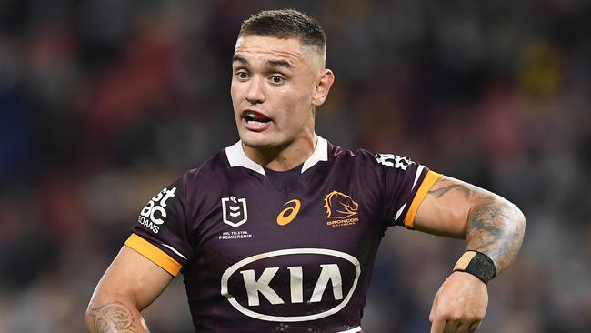 Danny Levi will get a chance to impress Broncos’ bosses when he starts against the Roosters on Friday night. Picture: Albert Perez/Getty Images