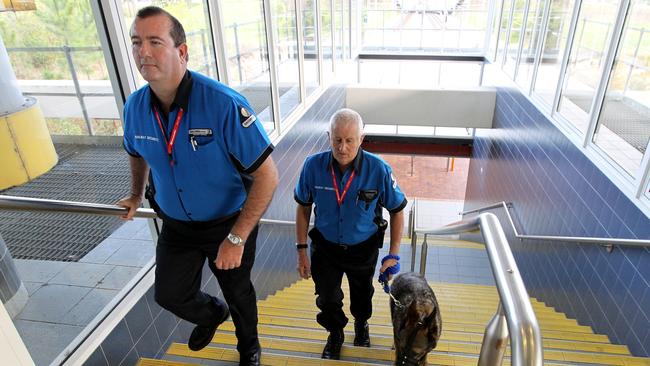  Security patrols at Gold Coast train stations. 