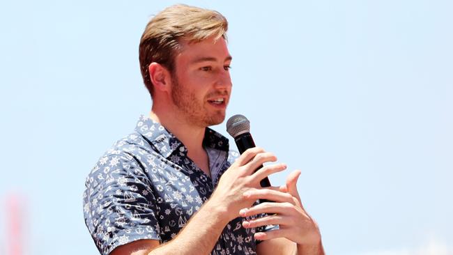 Olympic gold medal winning diver, mental health ambassador and Commonwealth Games diving commentator Matthew Mitcham at the Festival 2018 program launch. Picture: Nigel Hallett.