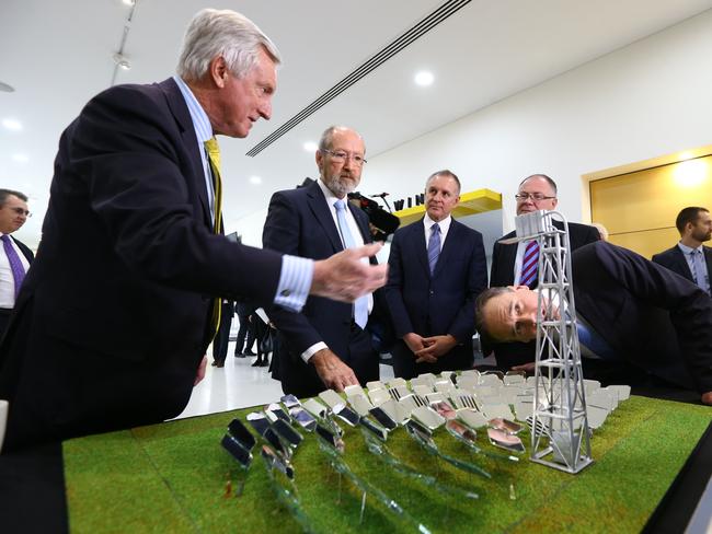 John Hewson will push batteries as a path to secure energy, at today’s energy meeting.