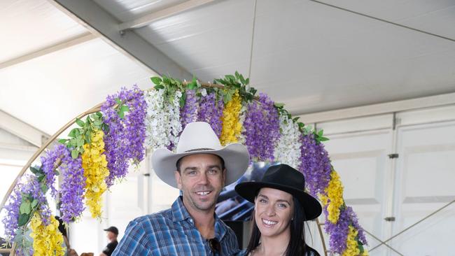 Mount Isa Rodeo 2024 - TJ and Kirri Hammett at the Mount Isa Rodeo. Picture by Luke Marsden. - Photo Supplied