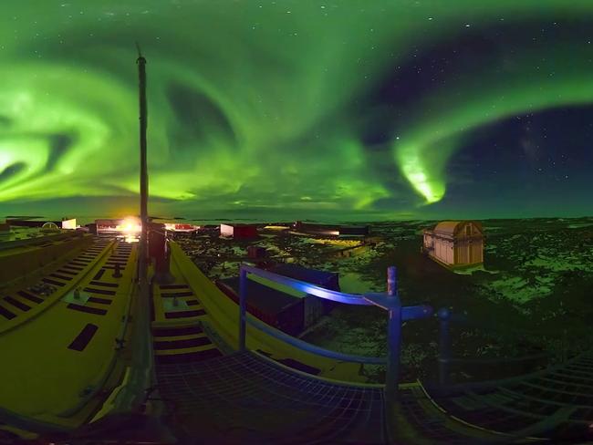 Stills from a new ground breaking virtual reality film titled "The Antarctica Experience"