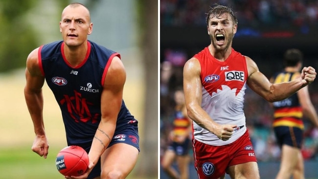 Melbourne recruit Braydon Preuss and Swans veteran Kieren Jack will each play their first AFL games of 2019 when the Swans and Demons clash at the MCG.