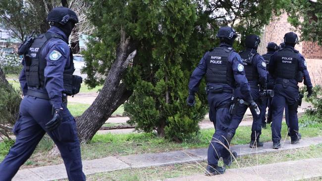 Det Supt Koutsoufis said no firearms were found during the operation. Picture: NSW Police