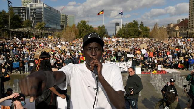 Thousands of protesters in Adelaide. Picture: Getty