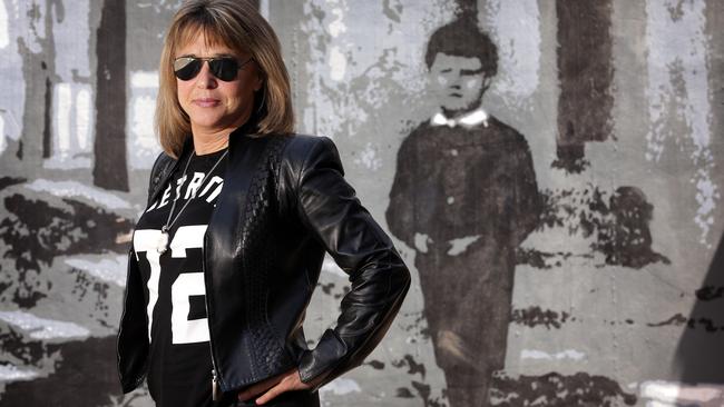 Rocker Suzi Quatro photographed at the Rocks in Sydney.