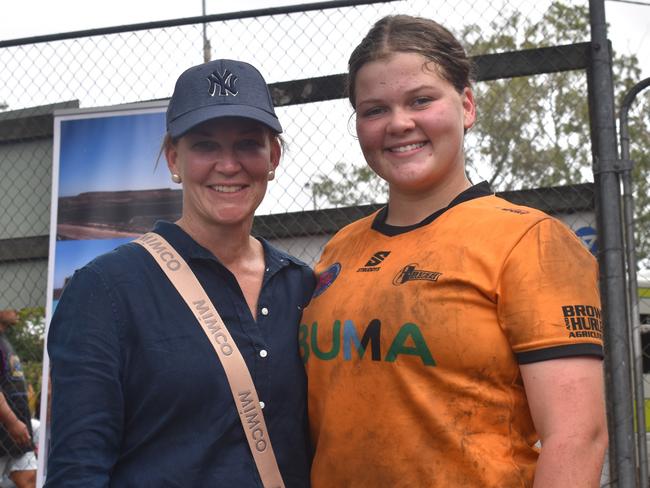 Rockhampton's Jacina and Mylie Walker at the Queensland Country Rugby Championships in Rockhampton on June 29, 2024.