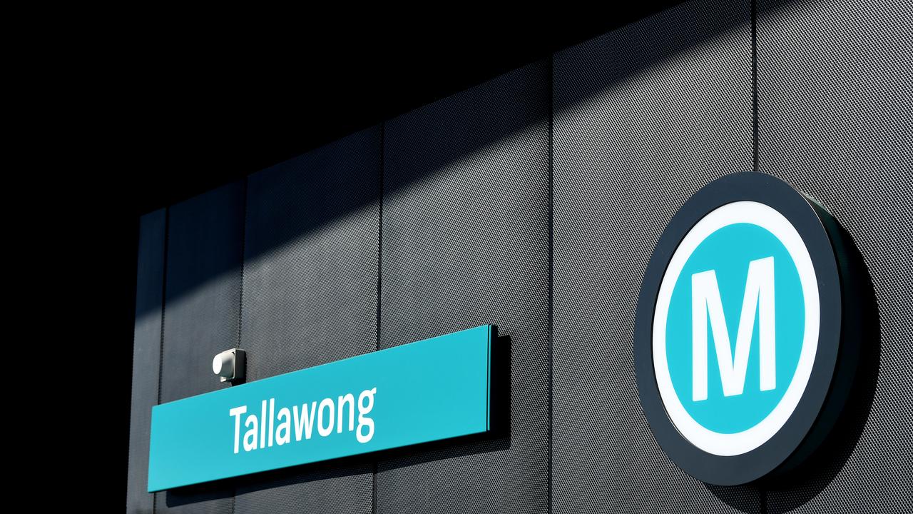 The map shows the Sydney Metro being extended west from its current terminus at Tallawong. Picture: AAP Image/Joel Carrett.