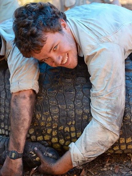 Here is another shot from Big Dunc's capture just to give you an idea of how ridiculously massive he is. I could just barely reach his legs on either side while laying across his back! Hard not to fall in love with these dinosaurs. Picture: Chandler Powell/Instagram
