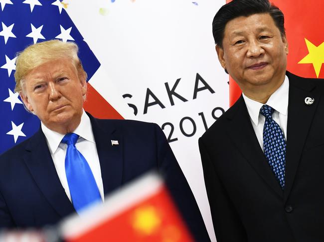 Chinese President Xi Jinping and US President Donald Trump. Picture: AFP