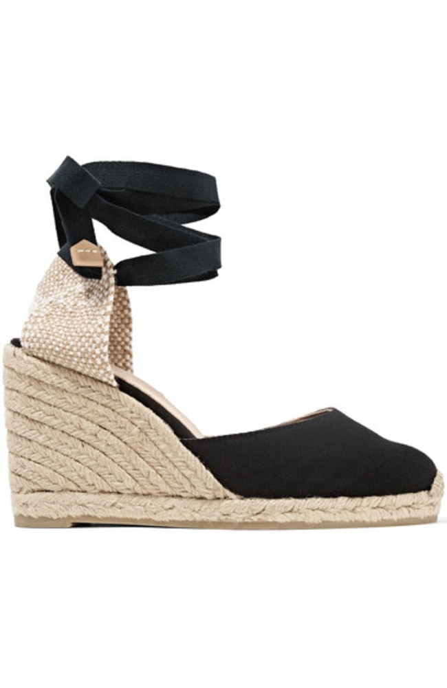 The carina canvas wedge espadrilles are sold on the net-a-porter website.