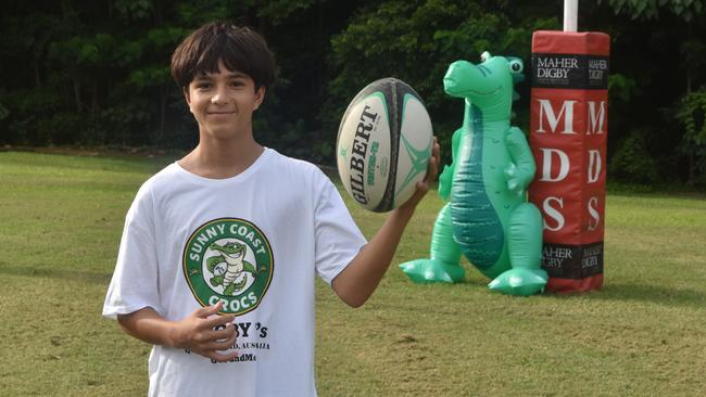 Sunny Coast Crocs junior rugby 7s star Jordan Gormley.