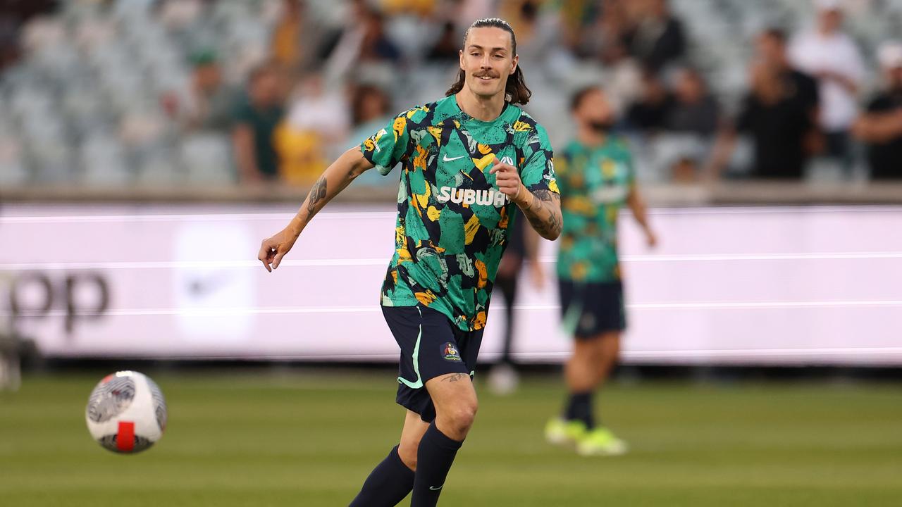 Jackson Irvine is thrilled with the atmosphere in the Socceroos squad. Picture: Mark Kolbe/Getty Images