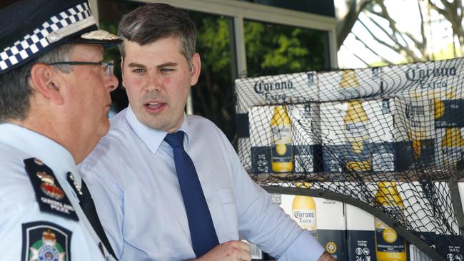 Police Commissioner Ian Stewart and Minister for Police Mark Ryan. PICTURE: ANNA ROGERS