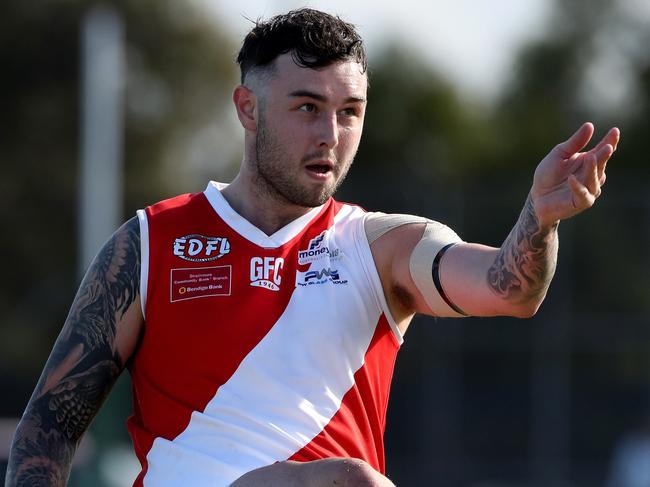 Lachlan Ronaldson was on the sidelines. Picture: Mark Dadswell