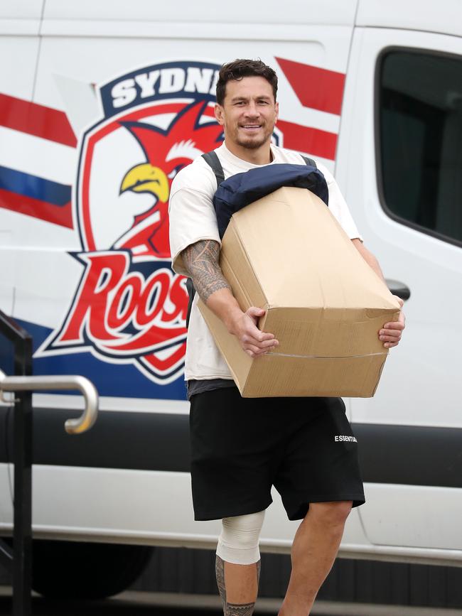 Sonny Bill Williams arrives at Roosters HQ in Moore Park today. Picture: Tim Hunter